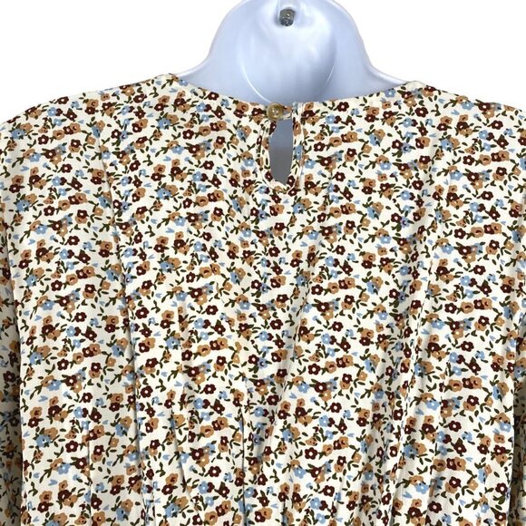 Faithfull the Brand Sidonie Mini Dress Size 4 Aurelia Off White Chestnut NWT - Picture 7 of 13